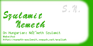 szulamit nemeth business card